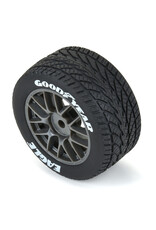 PROLINE RACING PRO1028310 GOODYEAR EAGLE RAIN TIRE F/R MTD GREY FOR LOSI NASCAR RACE CAR (4)