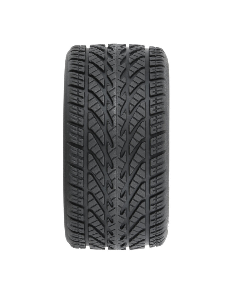 PROLINE RACING PRO1028310 GOODYEAR EAGLE RAIN TIRE F/R MTD GREY FOR LOSI NASCAR RACE CAR (4)