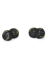 PROLINE RACING PRO1030310 GOODYEAR EAGLE DIRT TIRE F/R MTD GREY FOR LOSI NASCAR RACE CAR (4)