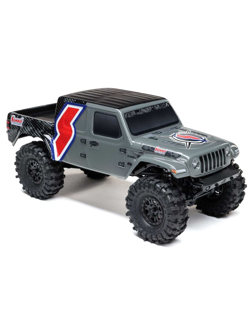AXIAL AXI-2324 SCX24 SUMMIT RACING JEEP GLADIATOR 4X4 ROCK CRAWLER RTR, GRAY