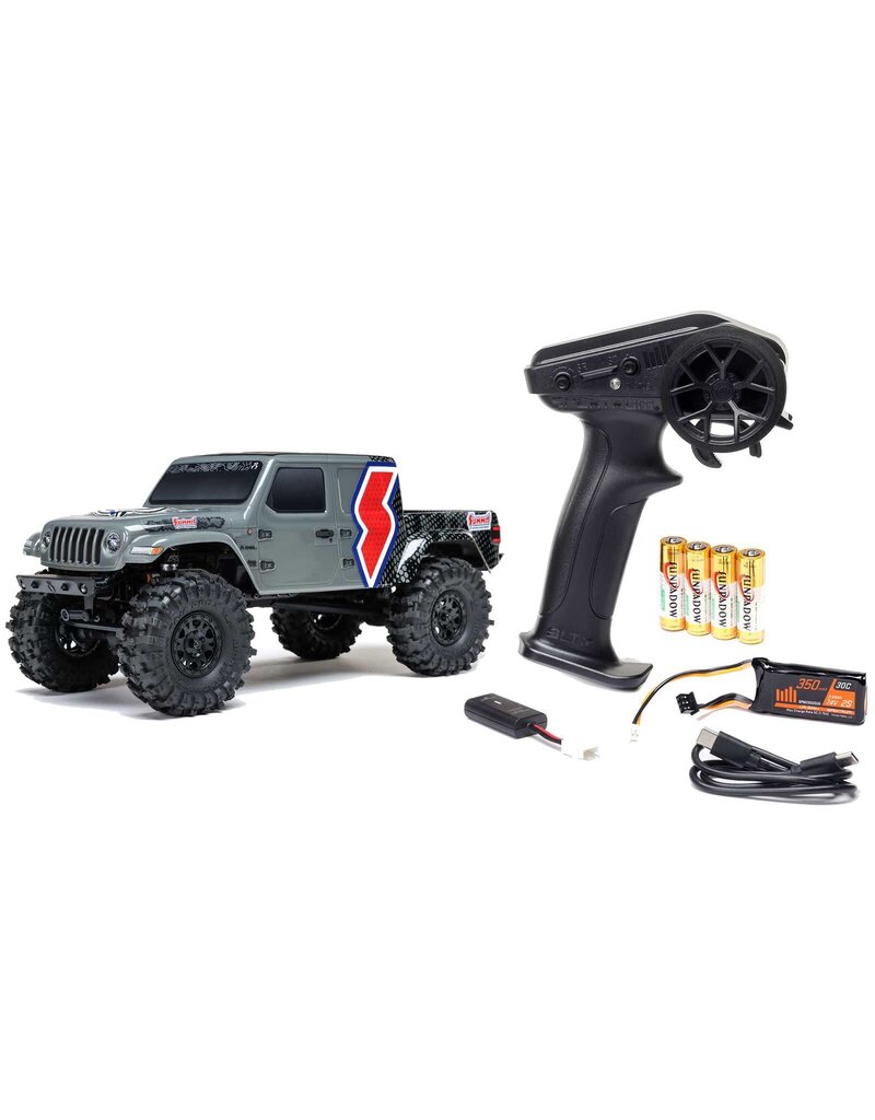AXIAL AXI-2324 SCX24 SUMMIT RACING JEEP GLADIATOR 4X4 ROCK CRAWLER RTR, GRAY