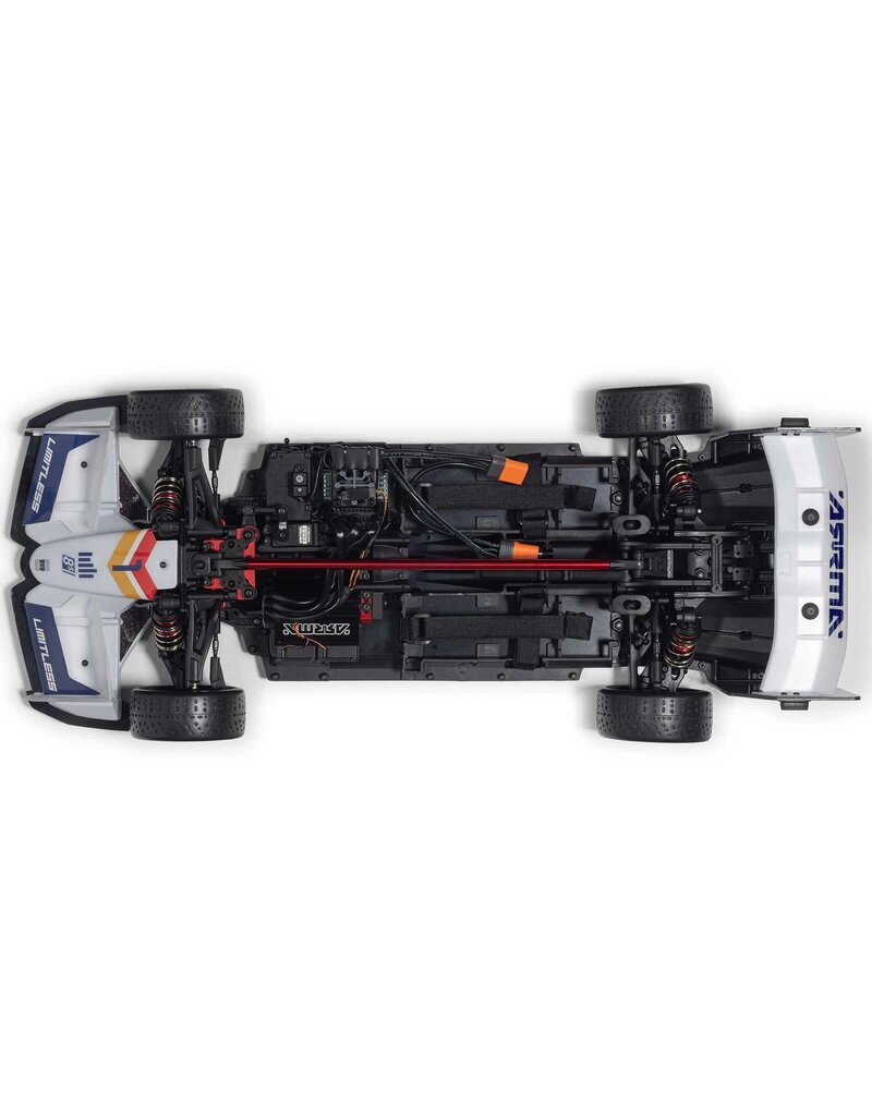 ARRMA ARA7816T2 1/7 LIMITLESS 120 8S BLX SPEED MACHINE RTR W AVC, WHITE/BLUE