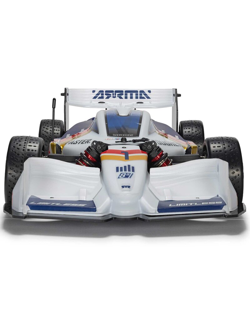 ARRMA ARA7816T2 1/7 LIMITLESS 120 8S BLX SPEED MACHINE RTR W AVC, WHITE/BLUE