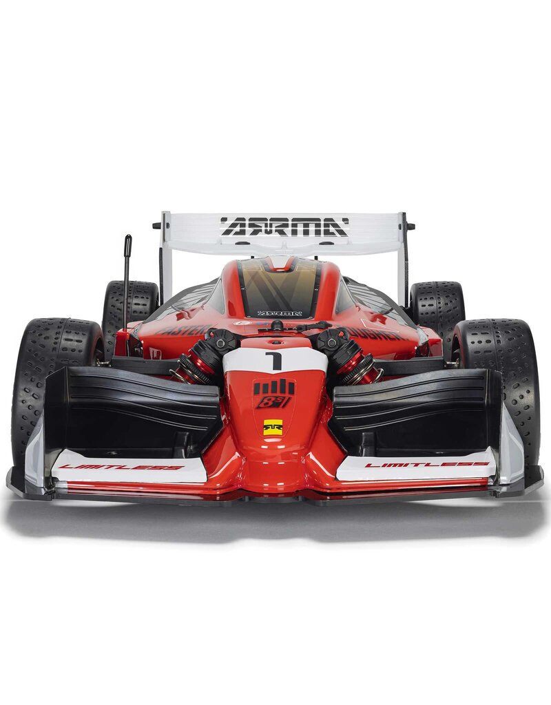ARRMA ARA7816T1 1/7 LIMITLESS 120 8S BLX SPEED MACHINE RTR W AVC, RED/BLACK