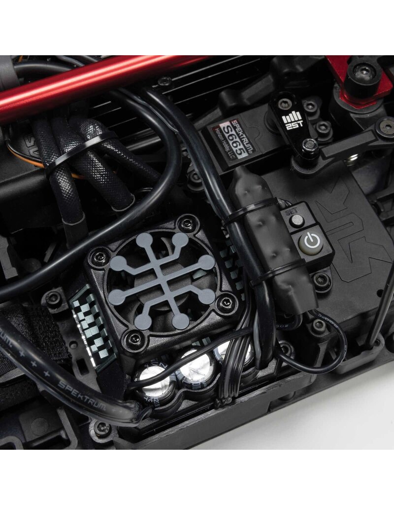 ARRMA ARA7816T1 1/7 LIMITLESS 120 8S BLX SPEED MACHINE RTR W AVC, RED/BLACK