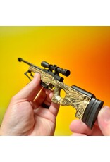 GOAT GUN GOASR-CAMO MINIATURE LICENSED REALTREE® 1/4 SCALE DIE-CAST AWM SR MODEL KIT (CAMO)