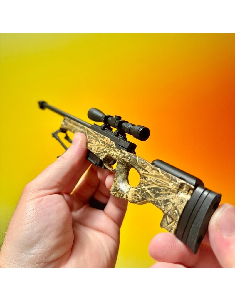 GOAT GUN GOASR-CAMO MINIATURE LICENSED REALTREE® 1/4 SCALE DIE-CAST AWM SR MODEL KIT (CAMO)