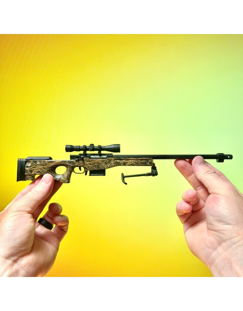 GOAT GUN GOASR-CAMO MINIATURE LICENSED REALTREE® 1/4 SCALE DIE-CAST AWM SR MODEL KIT (CAMO)