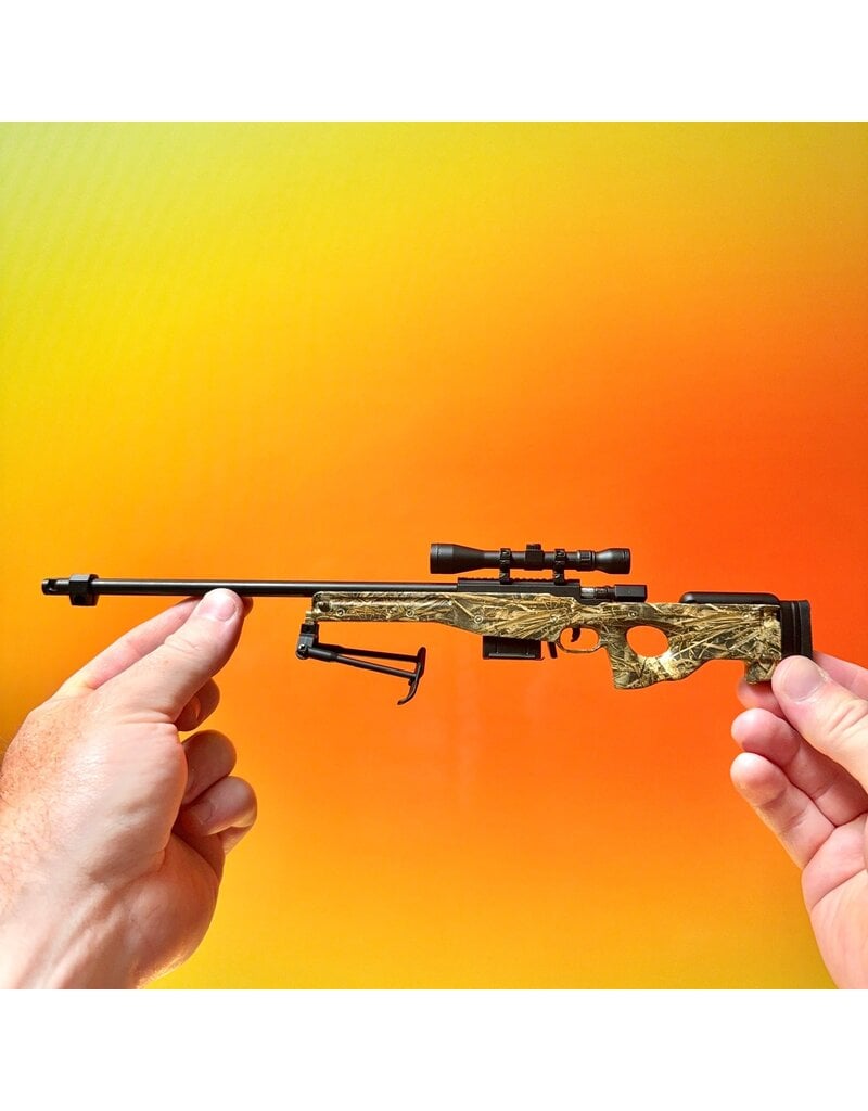 GOAT GUN GOASR-CAMO MINIATURE LICENSED REALTREE® 1/4 SCALE DIE-CAST AWM SR MODEL KIT (CAMO)