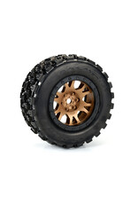 PROLINE RACING PRO1013115 LIMITED EDITION BADLANDS MX43 PRO-LOC F/R MOUNTED 24MM BRONZE/BLACK IMPULSE (2) FOR X-MAXX