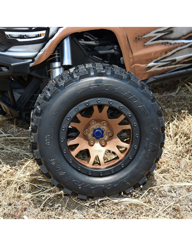 PROLINE RACING PRO1013115 LIMITED EDITION BADLANDS MX43 PRO-LOC F/R MOUNTED 24MM BRONZE/BLACK IMPULSE (2) FOR X-MAXX