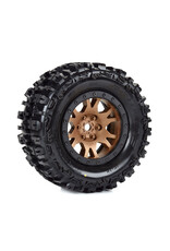 PROLINE RACING PRO1015115 LIMITED EDITION TRENCHER PRO-LOC F/R MOUNTED 24MM BRONZE/BLACK IMPULSE (2) FOR X-MAXX
