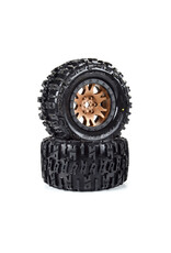PROLINE RACING PRO1015115 LIMITED EDITION TRENCHER PRO-LOC F/R MOUNTED 24MM BRONZE/BLACK IMPULSE (2) FOR X-MAXX