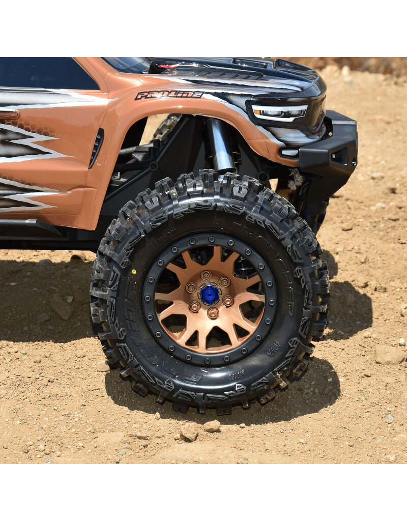 PROLINE RACING PRO1015115 LIMITED EDITION TRENCHER PRO-LOC F/R MOUNTED 24MM BRONZE/BLACK IMPULSE (2) FOR X-MAXX