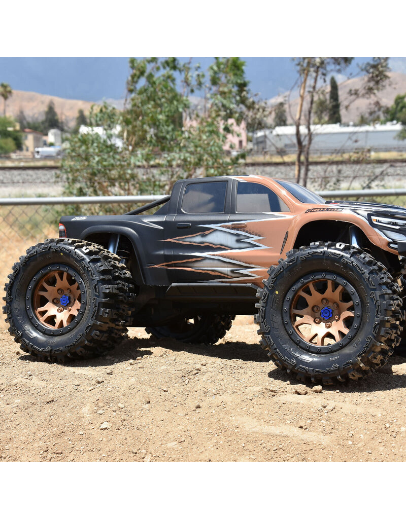 PROLINE RACING PRO1015115 LIMITED EDITION TRENCHER PRO-LOC F/R MOUNTED 24MM BRONZE/BLACK IMPULSE (2) FOR X-MAXX