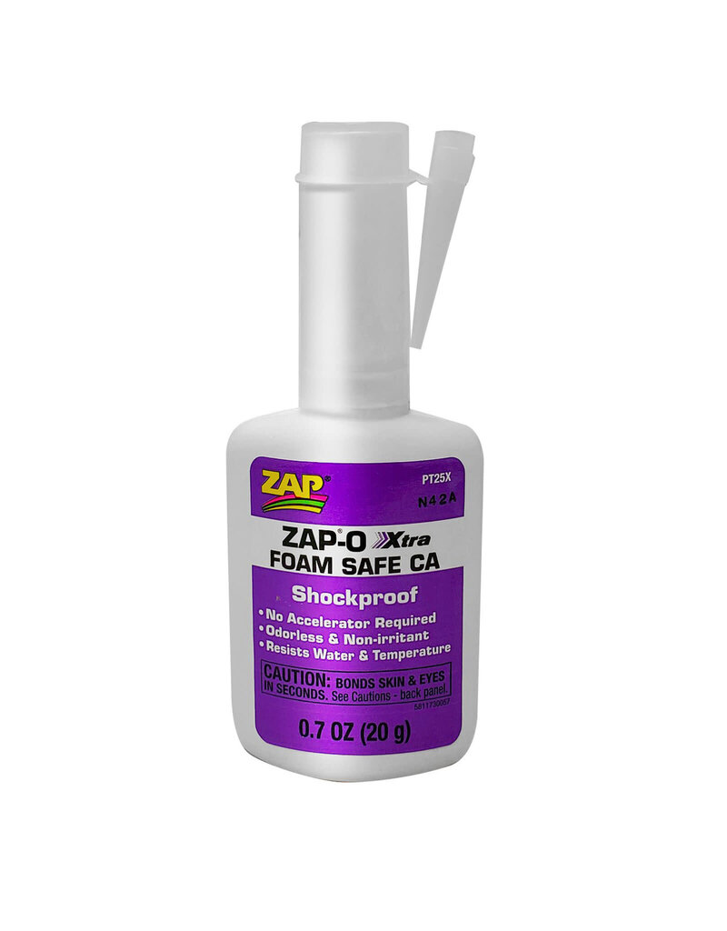 ZAP PAAPT25X ZAP-O XTRA FOAM SAFE CA GLUE, .7 OZ