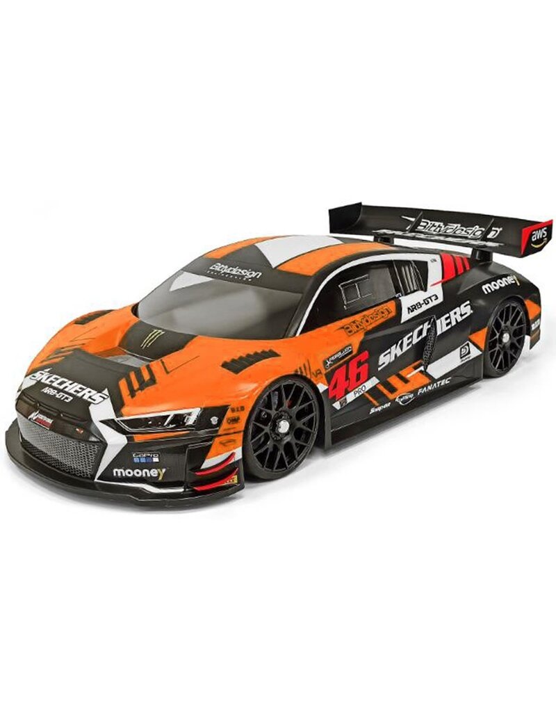 BITTYDESIGN BDYGT8-R8LWH AR8-GT3 HD 1/8 ON-ROAD GT BODY (CLEAR) (360MM WHEELBASE) (1.5MM)