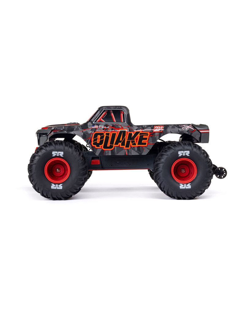 ARRMA ARA3537T1 1/10 QUAKE 223S 2WD RTR BRUSHLESS MONSTER TRUCK, RED