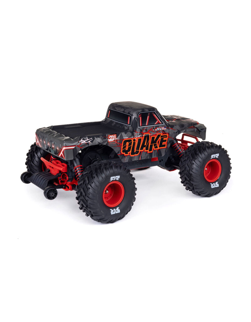 ARRMA ARA3537T1 1/10 QUAKE 223S 2WD RTR BRUSHLESS MONSTER TRUCK, RED