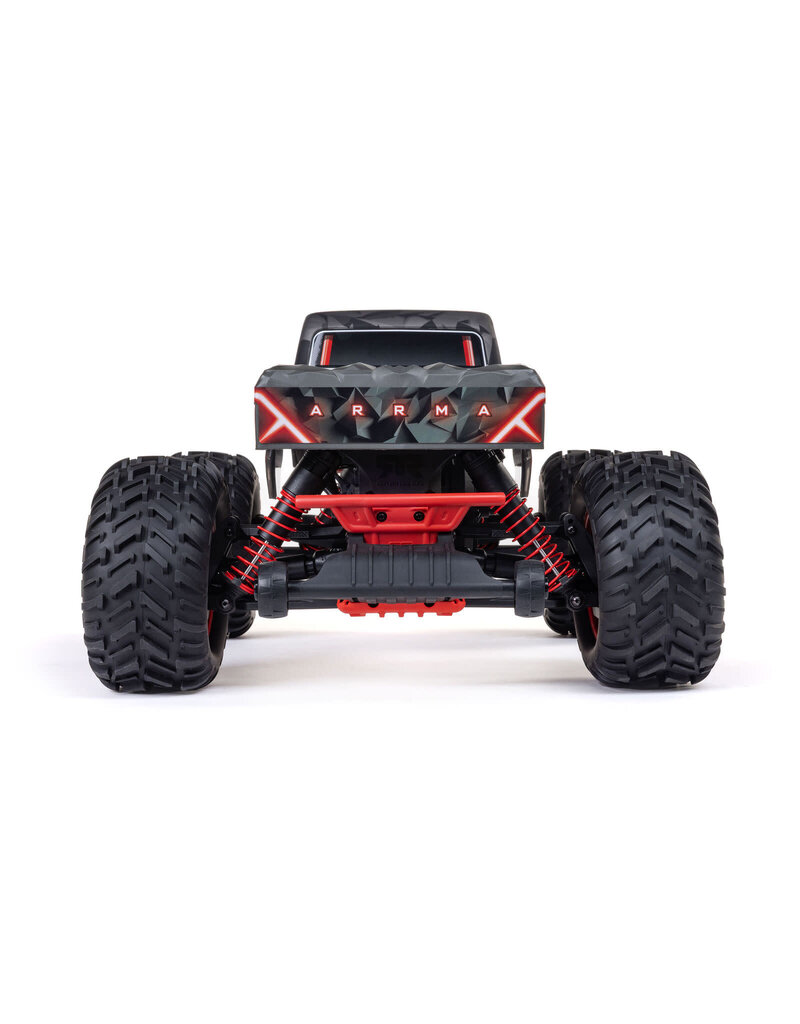ARRMA ARA3537T1 1/10 QUAKE 223S 2WD RTR BRUSHLESS MONSTER TRUCK, RED