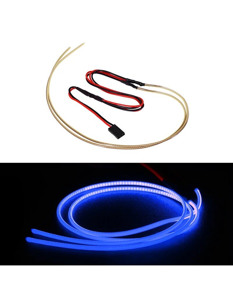 POWERHOBBY PHB7375BLUE FLEXIBLE CUTTABLE LED STRIP LIGHTS 1/24 1/28 SCX24 ( BLUE )