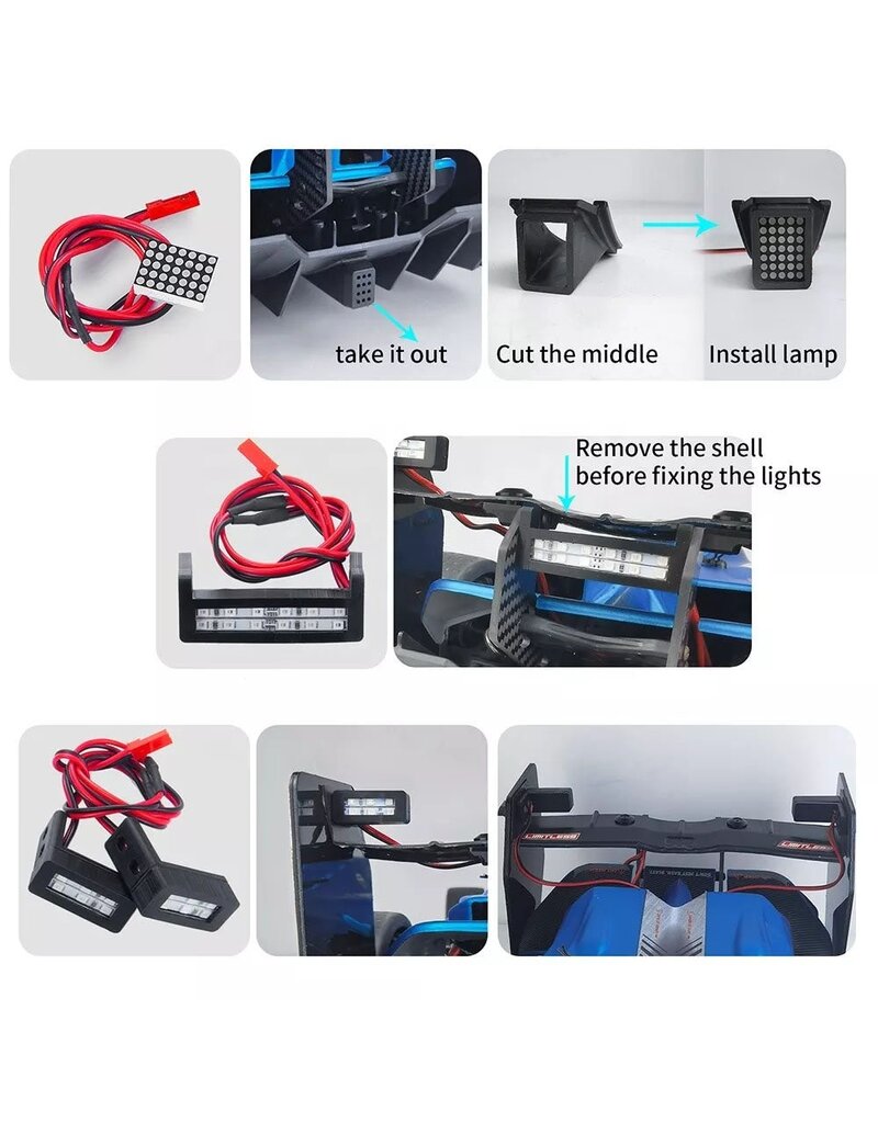 POWERHOBBY PHBARRMA36 ARRMA LIMITLESS 1/7 FRONT & REAR LIGHTS