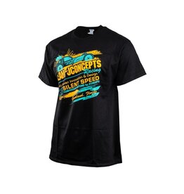 JCONCEPTS JCO5279OM RETRO T-SHIRT (ORANGE/TEAL) (M)
