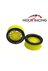 NEXX RACING SHRC NXUSA-EVO AWD-R 3-Y AWD JUD THREADED CARBON FIBER REINFORCED EVO FLANGED REAR WHEEL YELLOW