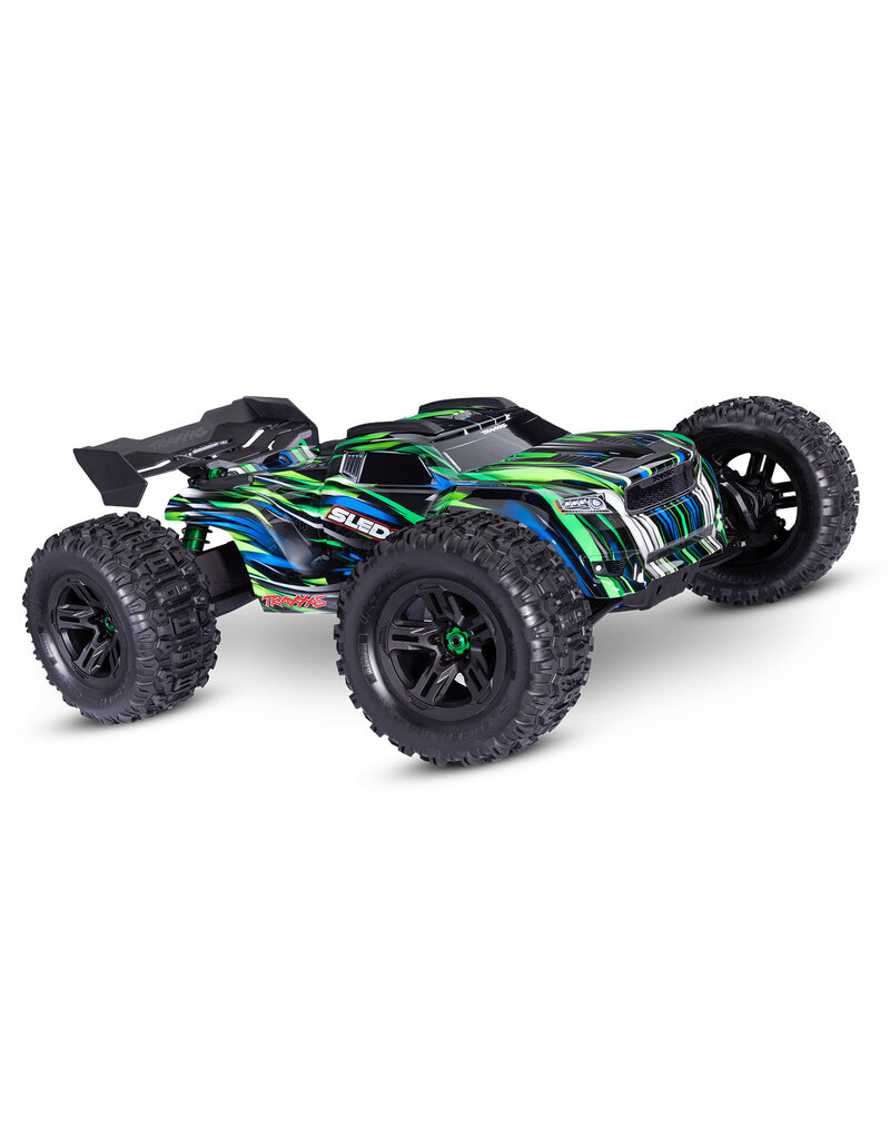 TRAXXAS TRA95096-4-GRN SLEDGE 1/8 SCALE 4WD BRUSHLESS MONSTER TRUCK RTR: GREEN