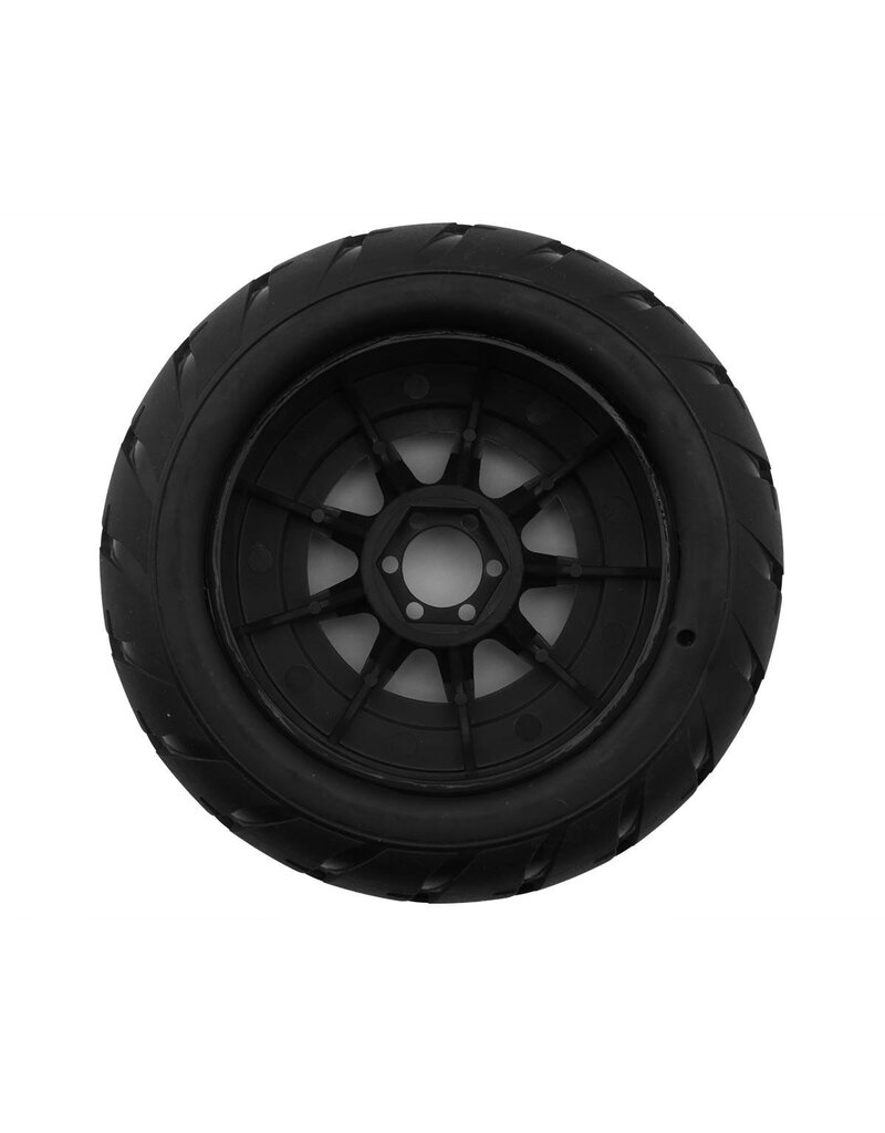 UPGRADE RC UPG-10014 STREET RADIALS 2.2" PRE-MOUNTED ON-ROAD TIRES FOR TRAXXAS® MINI MAXX® & MINI XRT® (2) W/12MM NARROW, 12MM WIDE, & 14MM HEXES