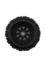 UPGRADE RC UPG-10013  DIRT CLAW 2.2" PRE-MOUNTED BELTED TIRES FOR TRAXXAS® MINI MAXX® & MINI XRT® (2) W/12MM NARROW, 12MM WIDE, & 14MM HEXES