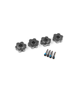 TRAXXAS TRA8956-GRAY WHEEL HUBS HEX ALUM GRAY
