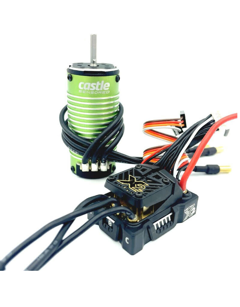 CASTLE CREATIONS S&DCSE010017104 MAMBA MICRO X2 WATERPROOF 1/18TH SCALE SENSORED BRUSHLESS COMBO (4400KV) ***OPEN BOX – INSTALLED BUT NEVER USED***