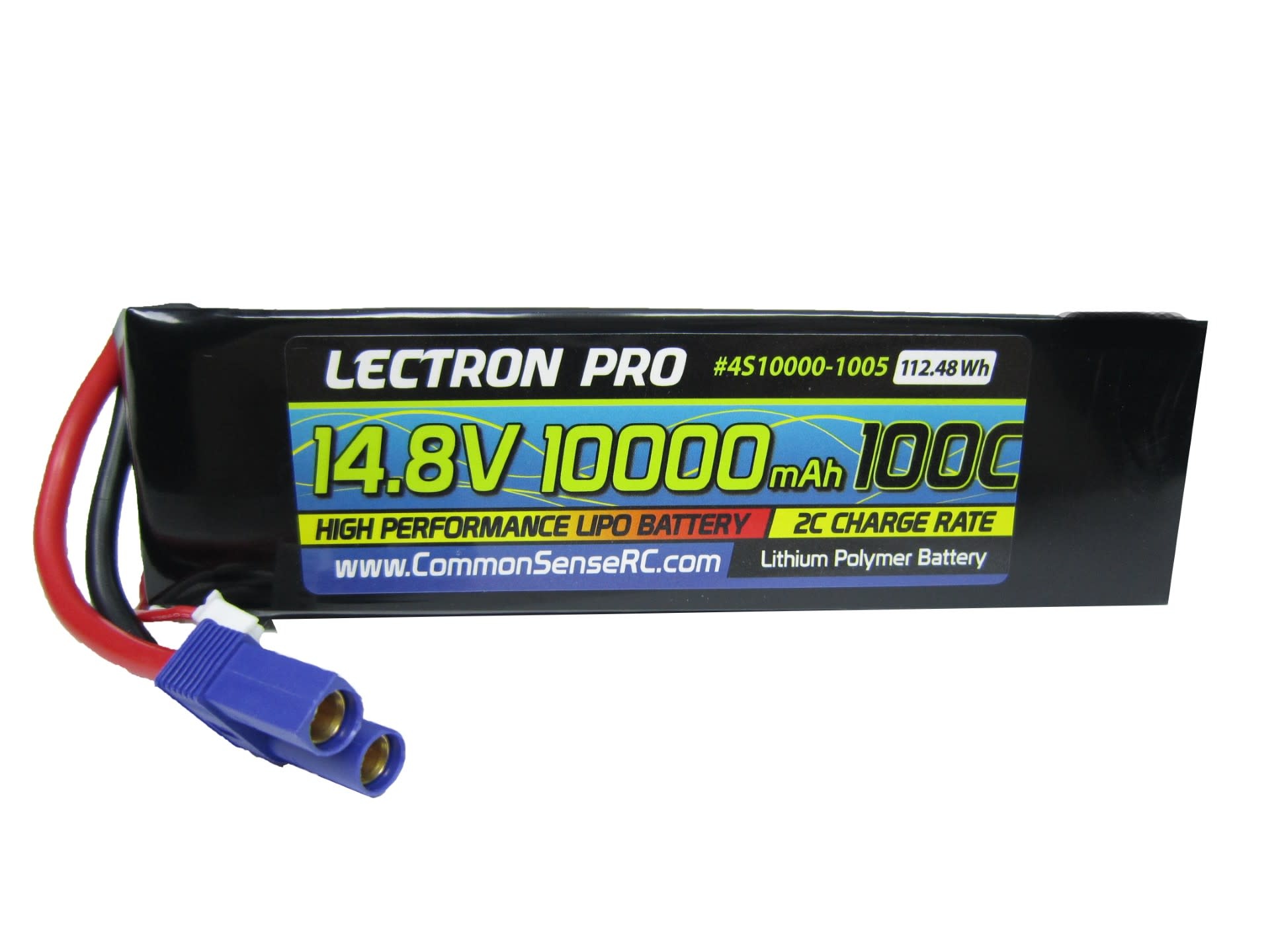 LECTRON PRO 4S LIPO 14.8V 10000MAH 100C BATTERY: EC5