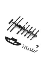 TEAM ASSOCIATED ASC21645 RC28R FRONT BUMPER & BODY MOUNTS SET