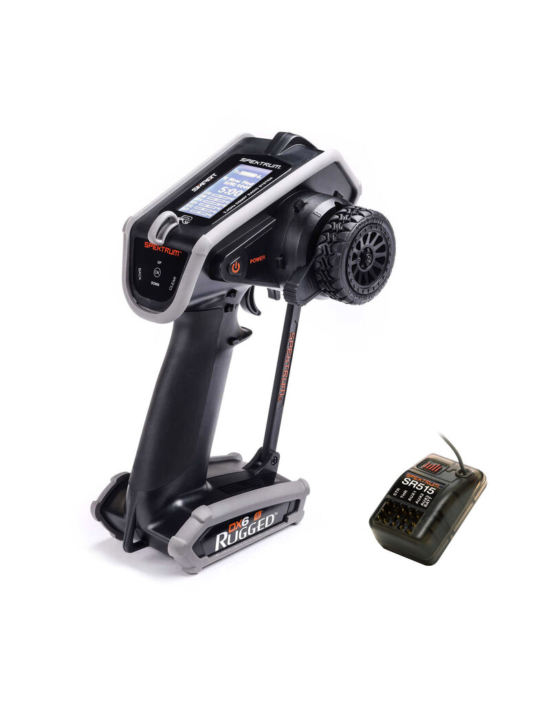 SPEKTRUM SPM6215 DX6 RUGGED 6 CHANNEL DSMR TRANSMITTER WITH SR515