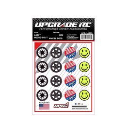 UPGRADE RC UPG-14305 WHEEL DOTS FOR LOSI® MICRO-B & T (MIX)
