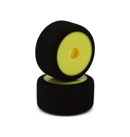 HACKFAB HFB06306Y LOSI MICRO-B/T FOAM REAR TIRES (YELLOW) (2)