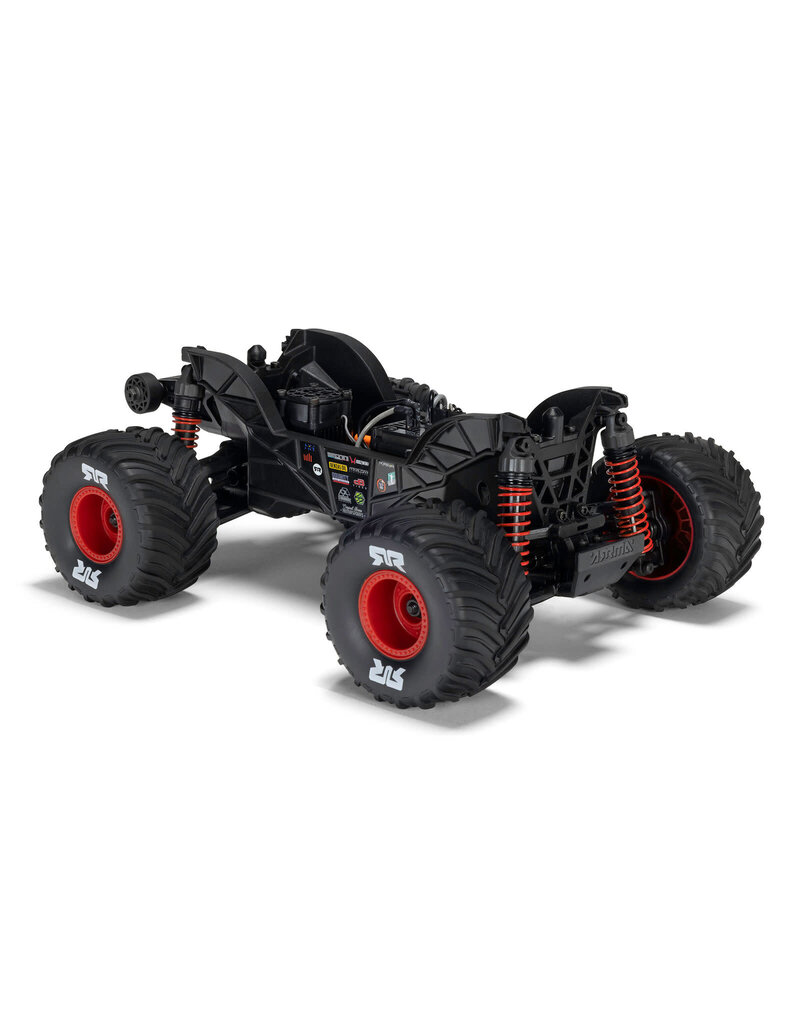 ARRMA ARA2137T1 1/16 QUAKE GROM 4X4 RTR BRUSHED MONSTER TRUCK (BATTERY & CHARGER INCLUDED), RED