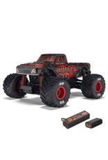 ARRMA ARA2137T1 1/16 QUAKE GROM 4X4 RTR BRUSHED MONSTER TRUCK (BATTERY & CHARGER INCLUDED), RED