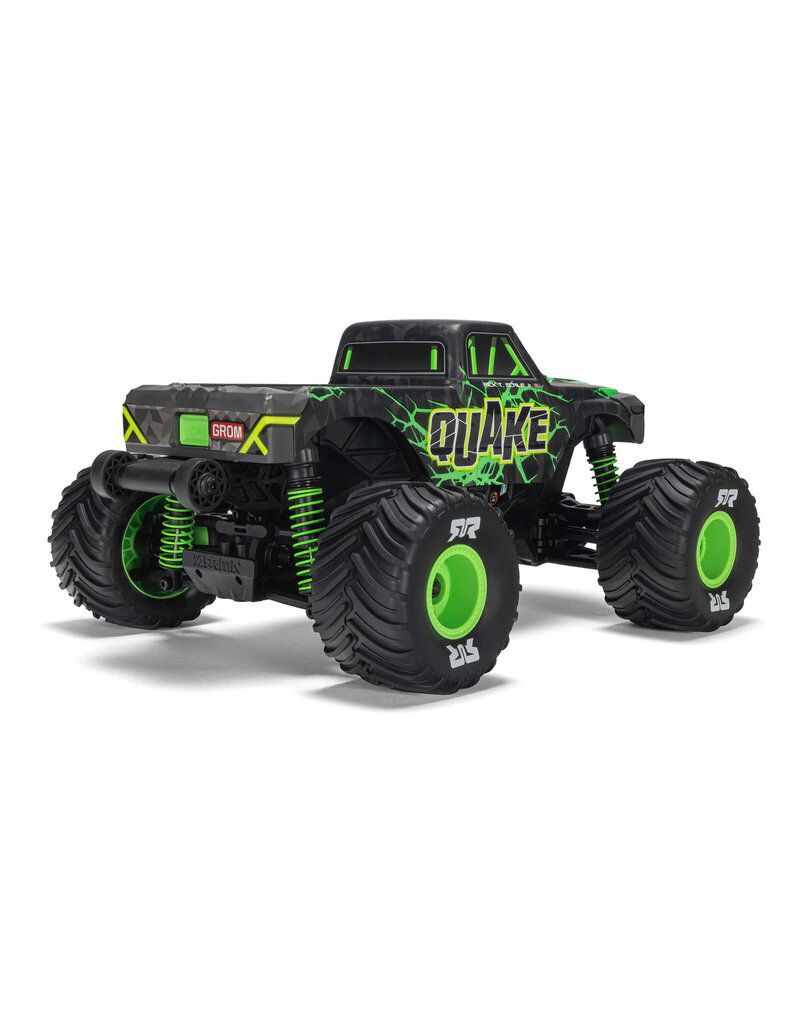 ARRMA ARA2137T2 1/16 QUAKE GROM 4X4 RTR BRUSHED MONSTER TRUCK (BATTERY & CHARGER INCLUDED), GREEN