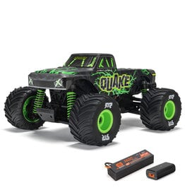 ARRMA ***PRE-ORDER*** ARA2137T2 1/16 QUAKE GROM 4X4 RTR BRUSHED MONSTER TRUCK (BATTERY & CHARGER INCLUDED), GREEN