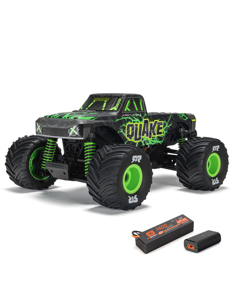 ARRMA ***PRE-ORDER*** ARA2137T2 1/16 QUAKE GROM 4X4 RTR BRUSHED MONSTER TRUCK (BATTERY & CHARGER INCLUDED), GREEN