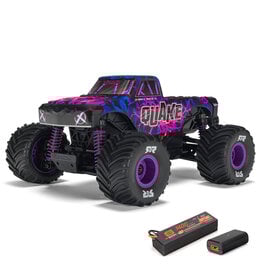ARRMA ***PRE-ORDER*** ARA2137T3 1/16 QUAKE GROM 4X4 RTR BRUSHED MONSTER TRUCK (BATTERY & CHARGER INCLUDED), PURPLE