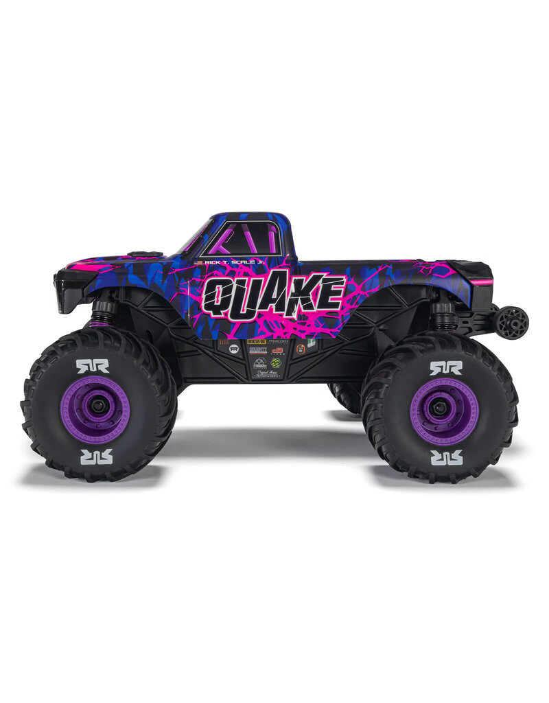ARRMA ***PRE-ORDER*** ARA2137T3 1/16 QUAKE GROM 4X4 RTR BRUSHED MONSTER TRUCK (BATTERY & CHARGER INCLUDED), PURPLE