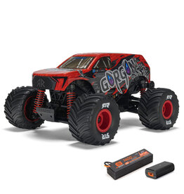 ARRMA ARA2130T2 1/16 GORGON GROM 4X4 RTR BRUSHED MONSTER TRUCK (BATTERY & CHARGER INCLUDED), RED