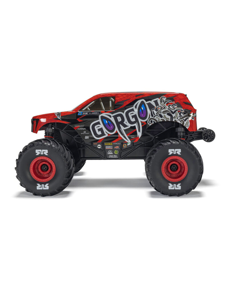ARRMA ARA2130T2 1/16 GORGON GROM 4X4 RTR BRUSHED MONSTER TRUCK (BATTERY & CHARGER INCLUDED), RED