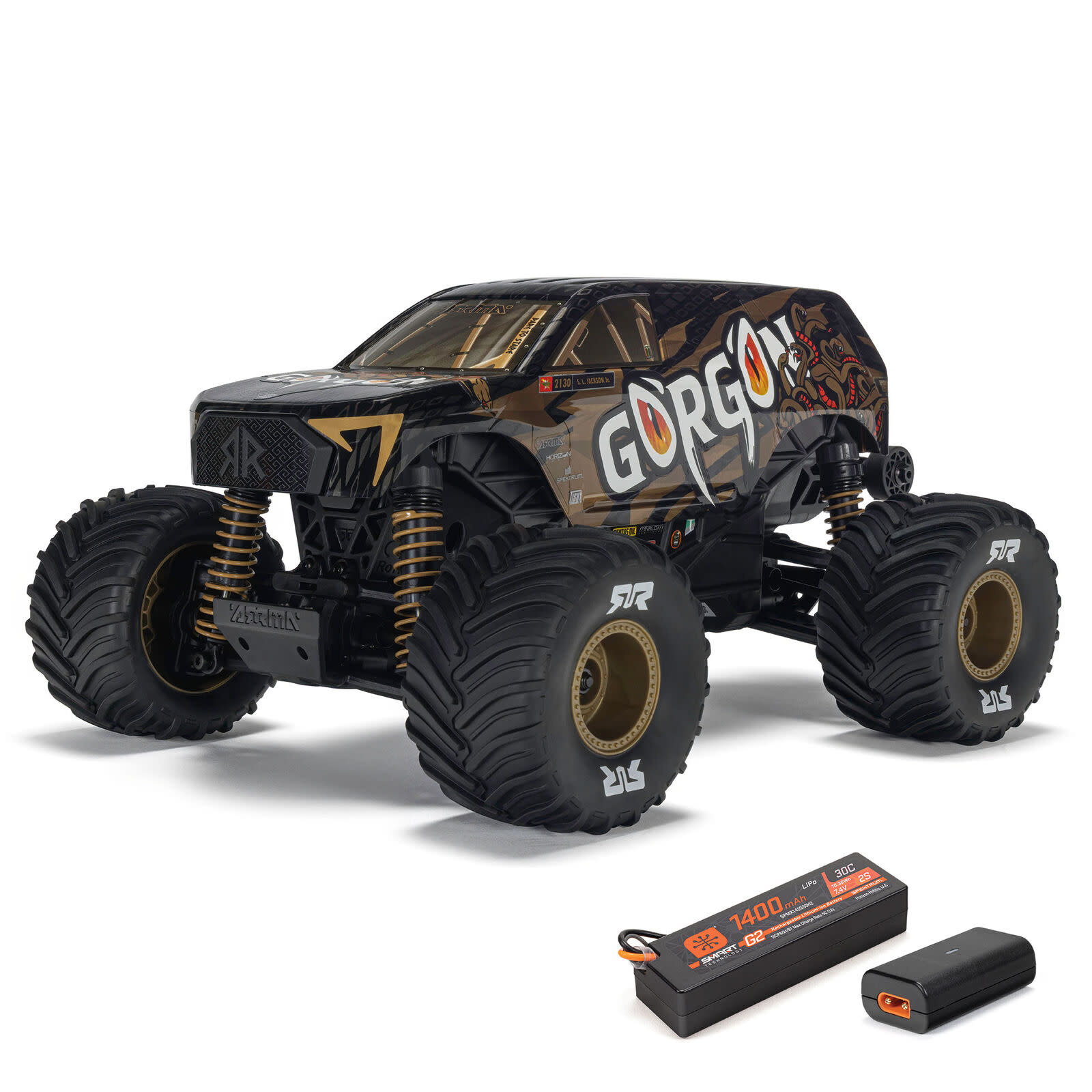 ARA2130T3 - 1/16 GORGON GROM 4X4 RTR Brushed Monster Truck - Bronze