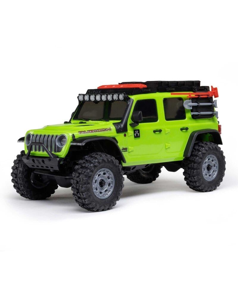AXIAL AXI-2261T1 1/30 SCX30 JEEP WRANGLER JLU 4X4 RTR BRUSHED ROCK CRAWLER (BATTERY & CHARGER INCLUDED), GREEN