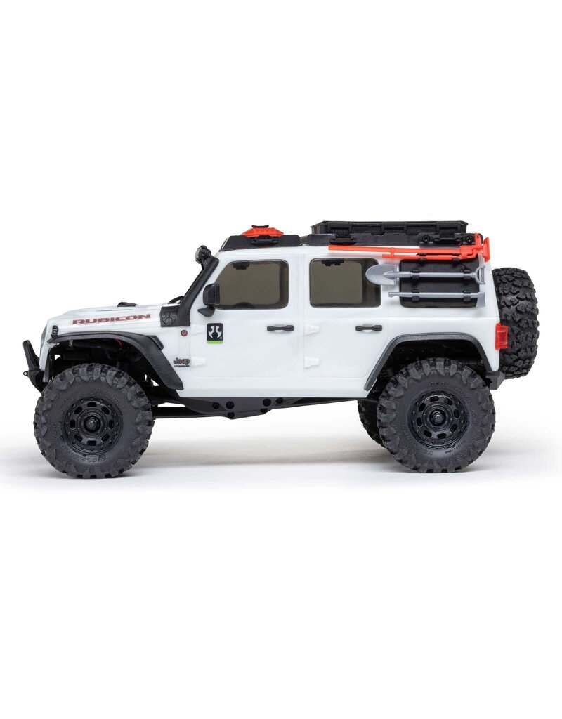 AXIAL AXI-2261T2 1/30 SCX30 JEEP WRANGLER JLU 4X4 RTR BRUSHED ROCK CRAWLER (BATTERY & CHARGER INCLUDED), WHITE